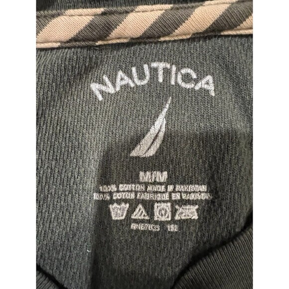 Nautica Men's Navtech Crewneck Cotton Sweater, Pine Forest Green, Medium - Picture 4 of 4